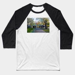 The Boston Public Garden in the Spring Boston MA Baseball T-Shirt